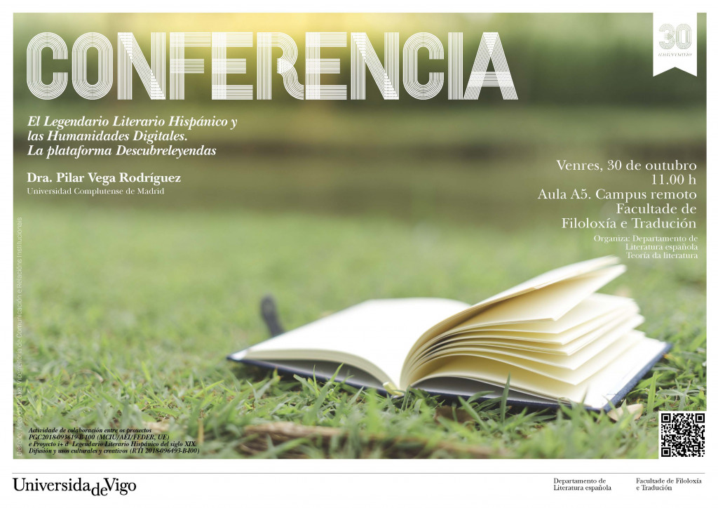 Cartel de la conferencia de filolog├¡a Interactivo